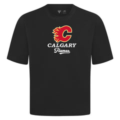 Calgary Flames Levelwear Team Surge Luxe Signature Knit T-Shirt - Black | US 203613933