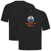 Edmonton Oilers Levelwear Team Surge Luxe Signature Knit T-Shirt - Black | US 203613935