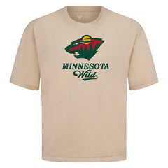 Minnesota Wild Levelwear Team Surge Luxe Signature Knit T-Shirt - Khaki | US 203613941