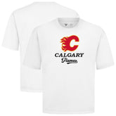 Calgary Flames Levelwear Team Surge Luxe Signature Knit T-Shirt - White | US 203613957