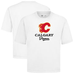 Calgary Flames Levelwear Team Surge Luxe Signature Knit T-Shirt - White | US 203613957