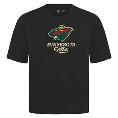 Minnesota Wild Levelwear Team Surge Luxe Signature Knit T-Shirt - Black | US 203613960