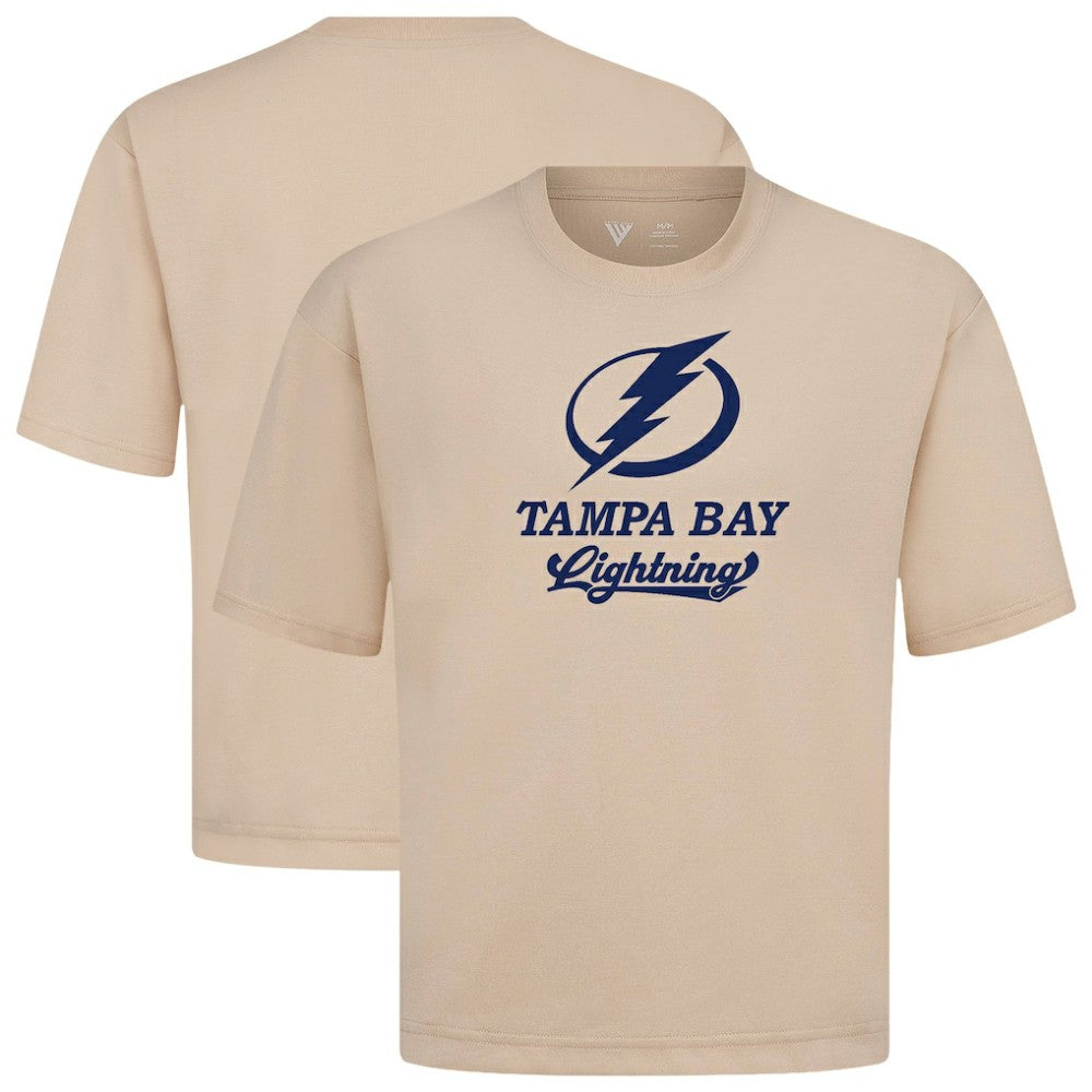 Tampa Bay Lightning Levelwear Team Surge Luxe Signature Knit T-Shirt - Khaki | US 203613962