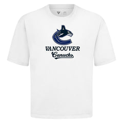 Vancouver Canucks Levelwear Team Surge Luxe Signature Knit T-Shirt - White | US 203613973