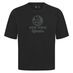 New York Islanders Levelwear Shadow Surge Luxe Signature Knit T-Shirt - Black | US 203613986
