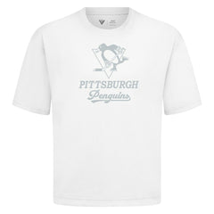 Pittsburgh Penguins Levelwear Shadow Surge Luxe Signature Knit T-Shirt - White | US 203613991