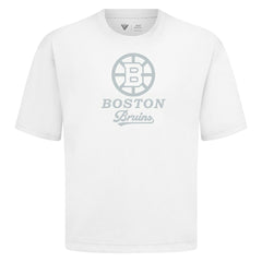 Boston Bruins Levelwear Shadow Surge Luxe Signature Knit T-Shirt - White | US 203613995
