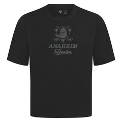 Anaheim Ducks Levelwear Shadow Surge Luxe Signature Knit T-Shirt - Black | US 203614006