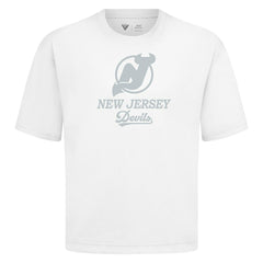 New Jersey Devils Levelwear Shadow Surge Luxe Signature Knit T-Shirt - White | US 203614008