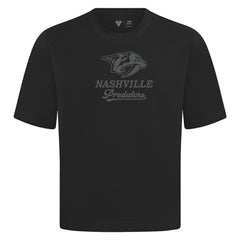 Nashville Predators Levelwear Shadow Surge Luxe Signature Knit T-Shirt - Black | US 203614016