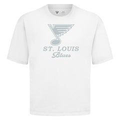 St. Louis Blues Levelwear Shadow Surge Luxe Signature Knit T-Shirt - White | US 203614018