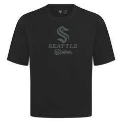 Seattle Kraken Levelwear Shadow Surge Luxe Signature Knit T-Shirt - Black | US 203614022