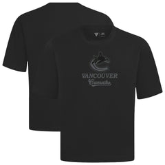 Vancouver Canucks Levelwear Shadow Surge Luxe Signature Knit T-Shirt - Black | US 203614041