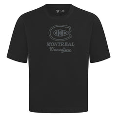Montreal Canadiens Levelwear Shadow Surge Luxe Signature Knit T-Shirt - Black | US 203614046