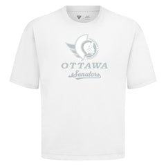 Ottawa Senators Levelwear Shadow Surge Luxe Signature Knit T-Shirt - White | US 203614054