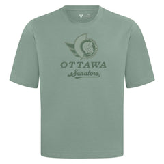 Ottawa Senators Levelwear Shadow Surge Luxe Signature Knit T-Shirt - Green | US 203614056