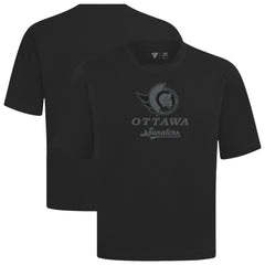 Ottawa Senators Levelwear Shadow Surge Luxe Signature Knit T-Shirt - Black | US 203614057