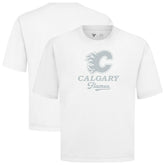 Calgary Flames Levelwear Shadow Surge Luxe Signature Knit T-Shirt - White | US 203614058