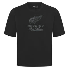 Detroit Red Wings Levelwear Shadow Surge Luxe Signature Knit T-Shirt - Black | US 203614064