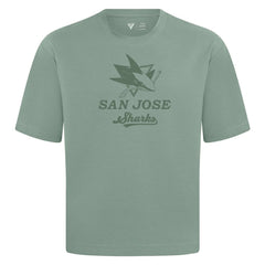 San Jose Sharks Levelwear Shadow Surge Luxe Signature Knit T-Shirt - Green | US 203614067
