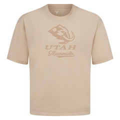 Utah Mammoth Levelwear Shadow Surge Luxe Signature Knit T-Shirt - Khaki | US 203614084