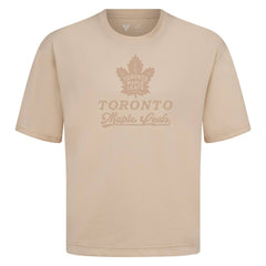 Toronto Maple Leafs Levelwear Shadow Surge Luxe Signature Knit T-Shirt - Khaki | US 203614087