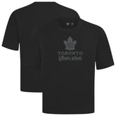 Toronto Maple Leafs Levelwear Shadow Surge Luxe Signature Knit T-Shirt - Black | US 203614092