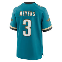 Jakobi Meyers Jacksonville Jaguars Alternate 2 Prowler Throwback Game Jersey - Teal Jerseys