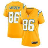 Oronde Gadsden Los Angeles Chargers Women's Alternate Charger Power Game Jersey - Gold Jerseys