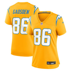 Oronde Gadsden Los Angeles Chargers Women's Alternate Charger Power Game Jersey - Gold Jerseys