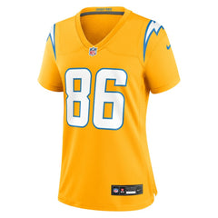 Oronde Gadsden Los Angeles Chargers Women's Alternate Charger Power Game Jersey - Gold Jerseys