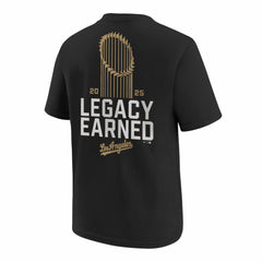 Los Angeles Dodgers Nike Youth 2026 Gold Collection Legacy Earned T-Shirt - Black T-shirts