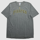 Pittsburgh Pirates Majestic 2010s T-shirt - Dark Heather Gray - XVintage T-shirts