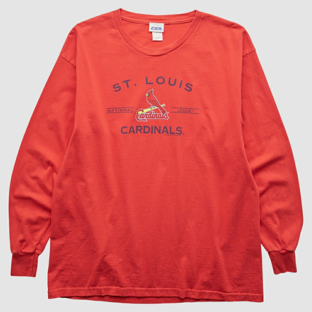 St. Louis Cardinals CSA 2000s Long Sleeve T-shirt - Red - Vintage T-shirts