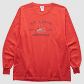 St. Louis Cardinals CSA 2000s Long Sleeve T-shirt - Red - Vintage T-shirts