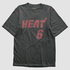 Miami Heat 2010s T-shirt Charcoal Vintage - Adidas outlet