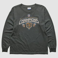 Chicago Bears Reebok 2000s Long Sleeve T-shirt - Charcoal T-shirts