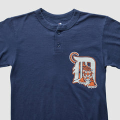 Detroit Tigers Majestic 2000s T-shirt - Navy - Vintage T-shirts