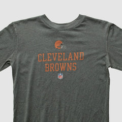 Cleveland Browns Reebok 2000s Long Sleeve T-shirt - Gray T-shirts