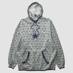 Denver Broncos Reebok 2010s Hooded Pullover Sweatshirt - Heather Gray Pullover