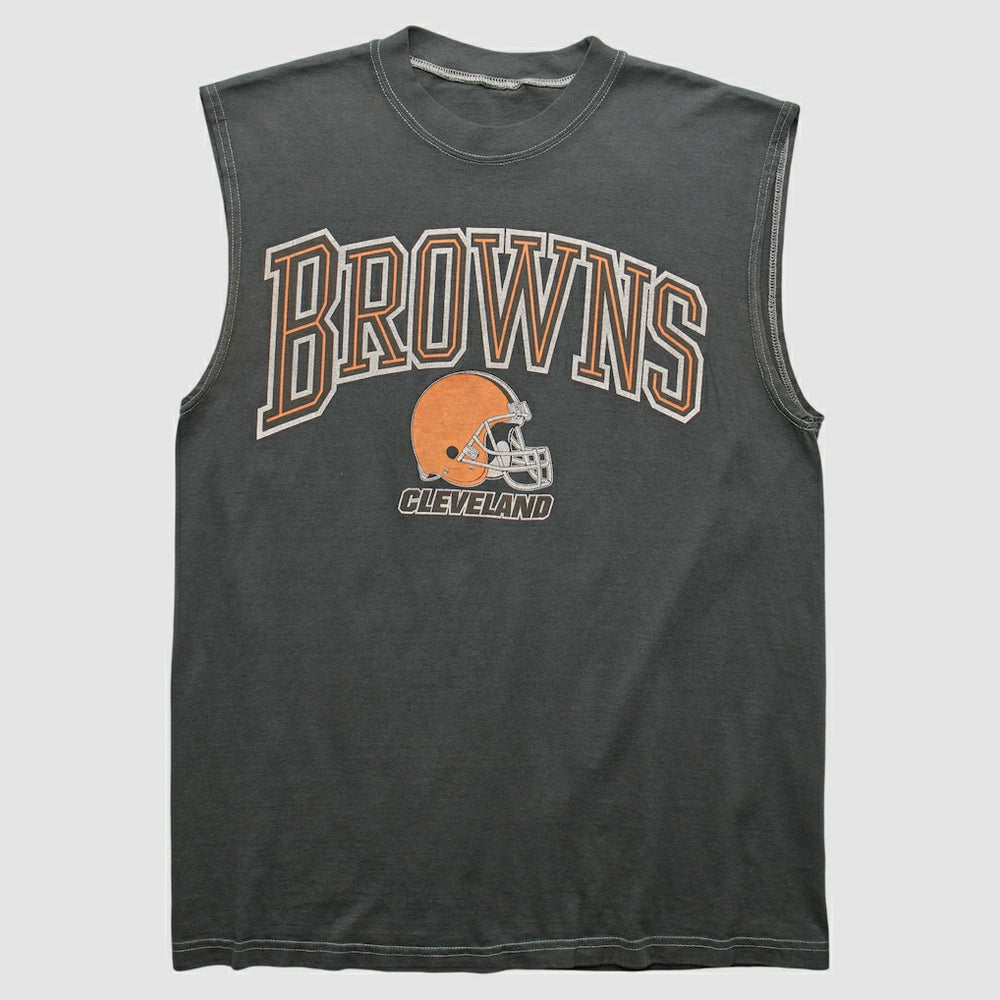 Cleveland Browns 90s Tank - Charcoal Tanks