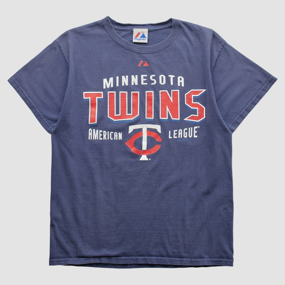 Minnesota Twins Majestic 2010s T-shirt - Navy - XVintage T-shirts