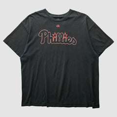 Philadelphia Phillies Majestic 2010s T-shirt - Black - Vintage T-shirts
