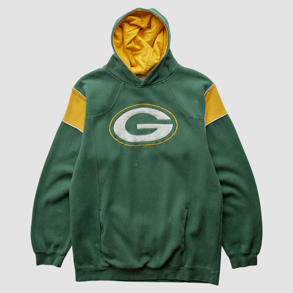 Green Bay Packers NFL 2000s Hooded Sweatshirt - Green Sweatshirts