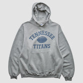 Tennessee Titans Reebok 2000s Hooded Pullover Sweatshirt - Heather Gray Pullover