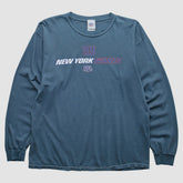 New York Giants NFL 2000s Long Sleeve T-shirt - Blue T-shirts