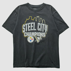 Pittsburgh Steelers Reebok 2009 T-shirt - Charcoal T-shirts