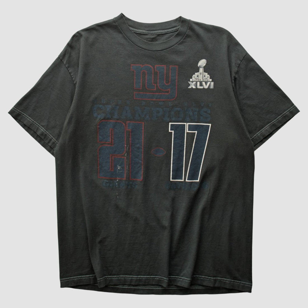 Superbowl XLVI 2012 T-shirt - Charcoal T-shirts