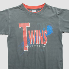 Minnesota Twins Salem 90s T-shirt - Gray - Vintage T-shirts