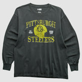 Pittsburgh Steelers NFL 2010s Long Sleeve T-shirt - Charcoal T-shirts